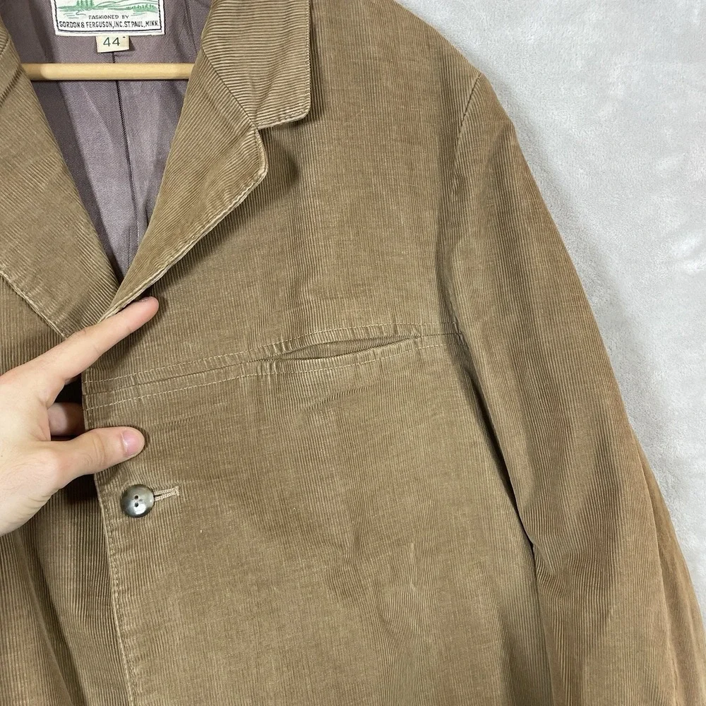 True Vtg 50s 60s Field & Stream Corduroy Blazer Jacket Sport Coat Mens 44 Cotton